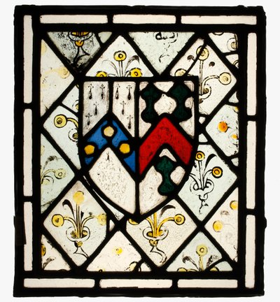 Panel Johnson heraldikai pajzsával, brit, kb. 1500. alkotó: Unbekannt