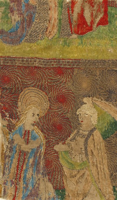 Panel Szűzanyával és Gábriel Angyali üdvözlettel, német, 15. század. alkotó: Unbekannt