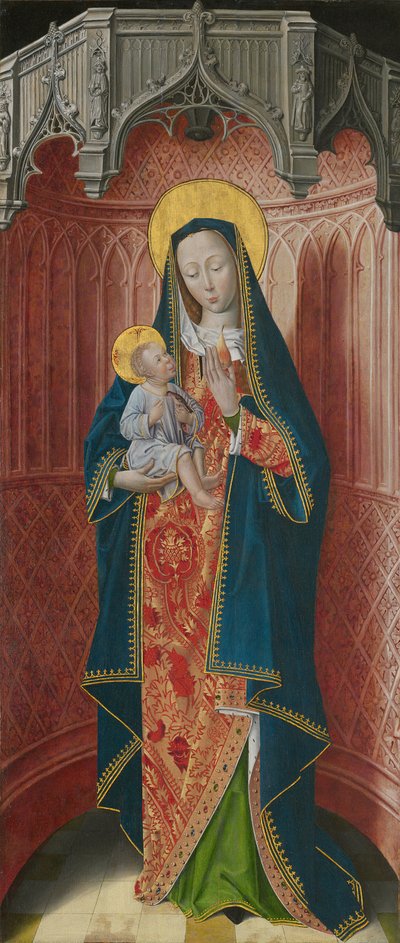 Panelek a Thuison-les-Abbeville-i Saint-Honoré Charterhouse főoltáráról: Szűz és... alkotó: Unbekannt