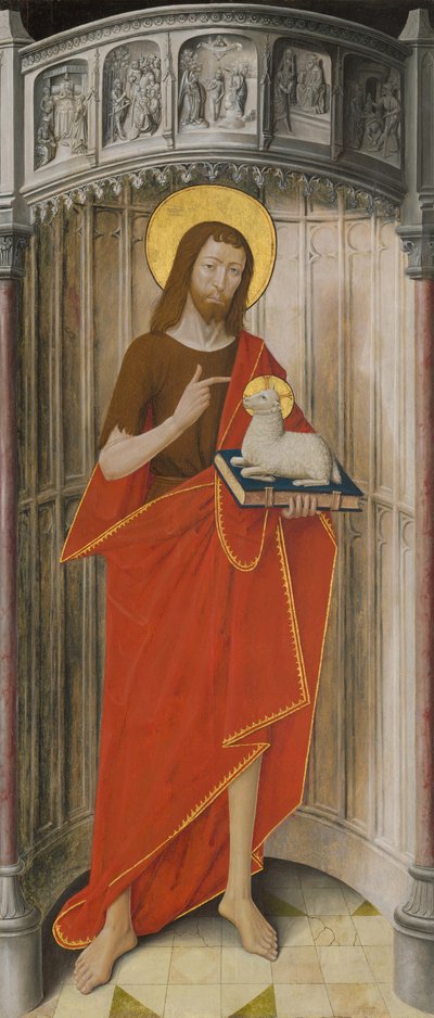 Panelek a Thuison-les-Abbeville-i Saint-Honoré Charterhouse főoltáráról: Szent János... alkotó: Unbekannt