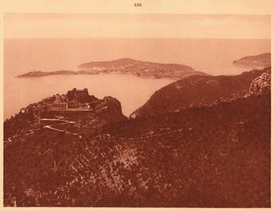Panoráma és Cap Ferrat a Grande Corniche-ról, Eze, 1930. alkotó: Unbekannt