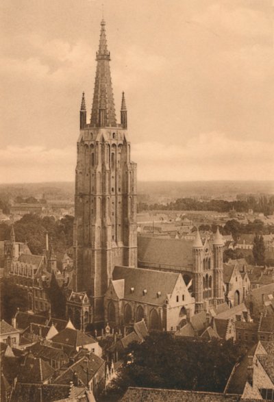 Panoráma és Notre-Dame-templom, 1928 alkotó: Unbekannt