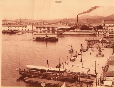 Panoráma a Quaisról Toulonban, 1930. alkotó: Unbekannt