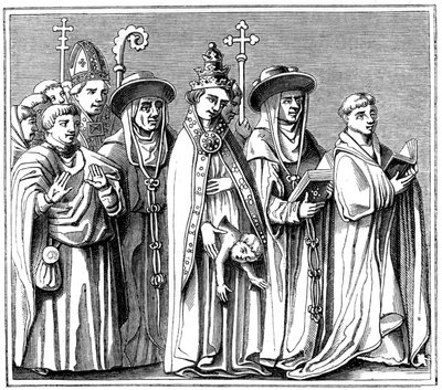Papesse Jeanne, XV. század 1849 alkotó: Unbekannt