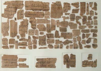 Papirusztöredékek, kopt, 7. század. alkotó: Unbekannt