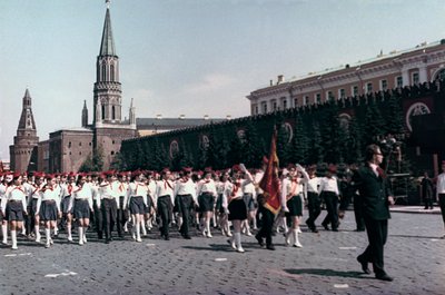 Az ifjú úttörők felvonulása, Vörös tér, Moszkva, 1972 alkotó: Unbekannt