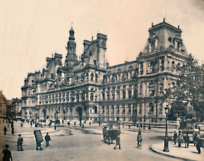 Párizs. - Városháza. -LL, c1910. alkotó: Unbekannt