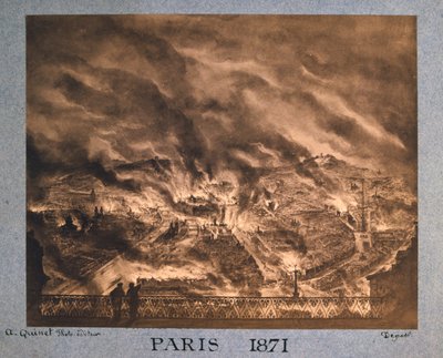 Párizs a lángokban, 1871 alkotó: Unbekannt