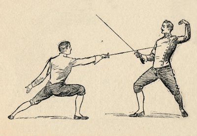 Parry in Tierce – Vívás, 1912 alkotó: Unbekannt