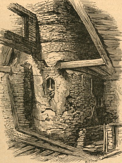 Az Old London Wall része a Falcon Square közelében, 1870, 1897. alkotó: Unbekannt