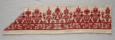 Szoknyaszegély része, 1800-as évek. alkotó: Unbekannt