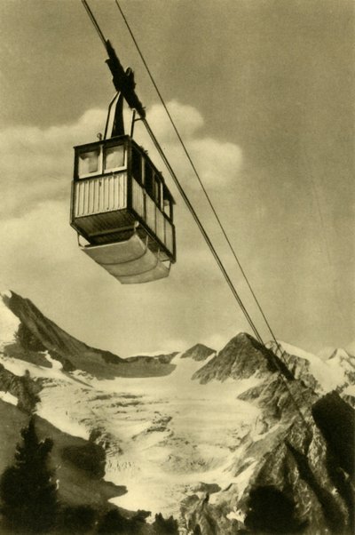 Patscherkofelbahn, Innsbruck, Tirol, Ausztria, c1935. alkotó: Unbekannt