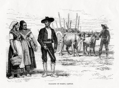 Toledo parasztjai, Castilla-La Mancha, Spanyolország, 1879 alkotó: Unbekannt