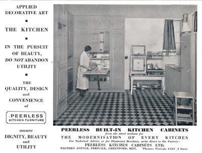 Páratlan beépített konyhai szekrények, 1935 alkotó: Unbekannt