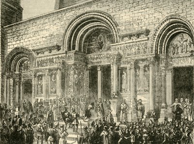 VI. Raymond vezeklése, Toulouse grófja, 1209, 1890. alkotó: Unbekannt