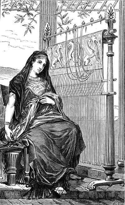 Penelope és szövőszéke, 1886 alkotó: Unbekannt