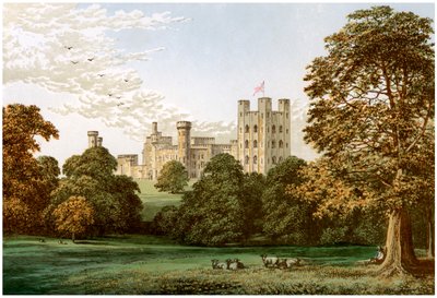 Penrhyn kastély, Caernarvonshire, Wales, Lord Penrhyn otthona, 1880 alkotó: Unbekannt