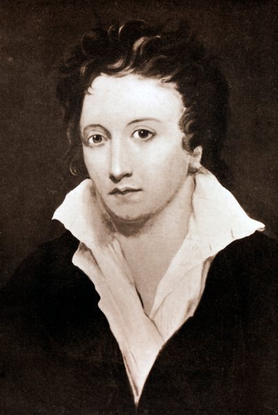 Percy Bysshe Shelley, angol romantikus költő, 19. század alkotó: Unbekannt