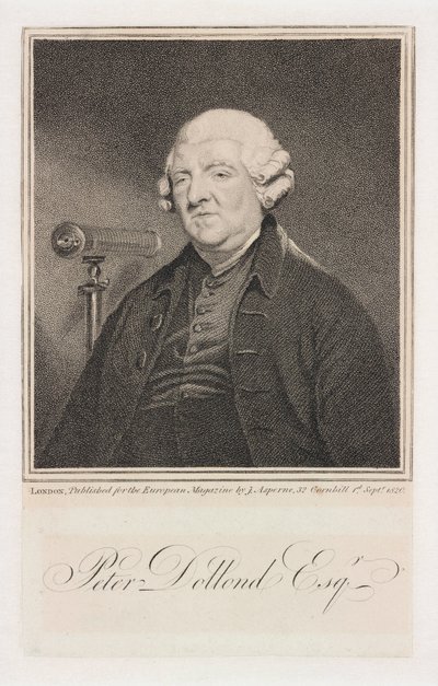 Peter Dollond angol látszerész, 1800 körül alkotó: Unbekannt