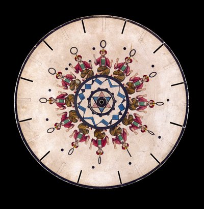 Phenakistiscope (Phenakistoscope) korong egy zsonglőrt ábrázol, 1830 körül alkotó: Unbekannt