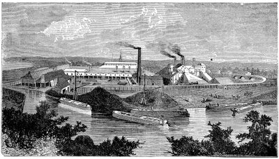 Phoenix Iron and Bridge Works, Phoenixville, Pennsylvania, USA, 1873 alkotó: Unbekannt