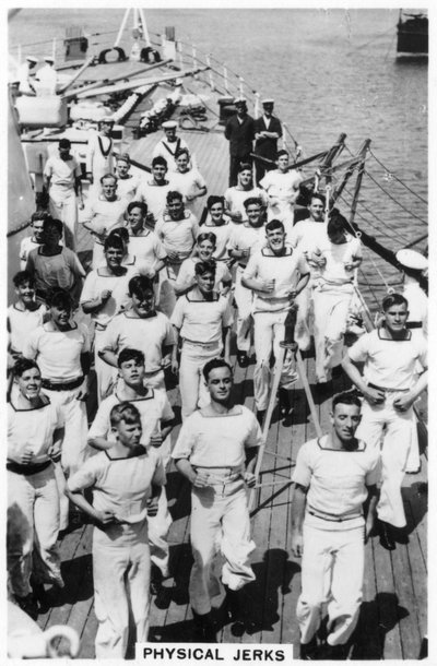 Fizikai rántások, gyakorlat a HMS Devonshire fedélzetén, 1937 alkotó: Unbekannt