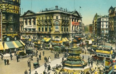 Piccadilly Circus, London, 1910. alkotó: Unbekannt