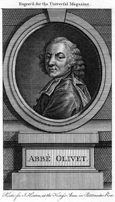 Pierre-Joseph Thoulier dOlivet francia pap és levélember, XVIII. alkotó: Unbekannt