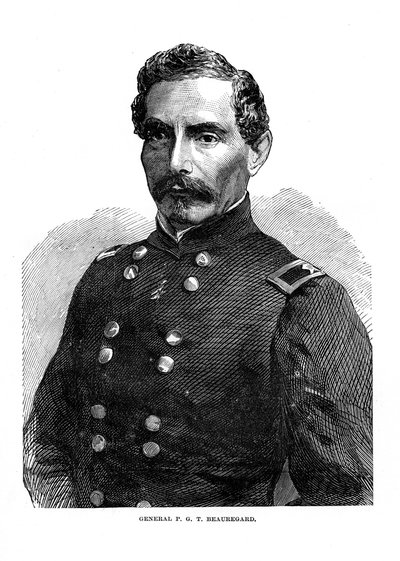 Pierre Gustave Toutant de Beauregard amerikai katona, 1860-as évek alkotó: Unbekannt