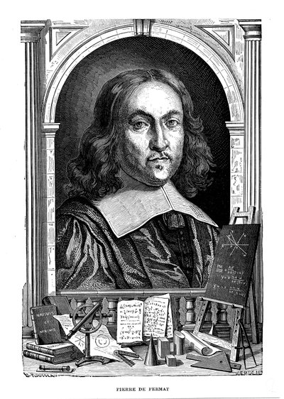 Pierre de Fermat, 17. századi francia matematikus, 1870 alkotó: Unbekannt