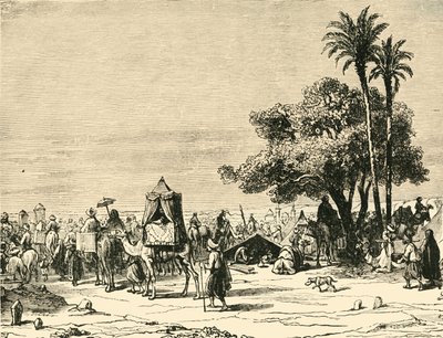 Zarándokok Mekkába utazva, 1890. alkotó: Unbekannt