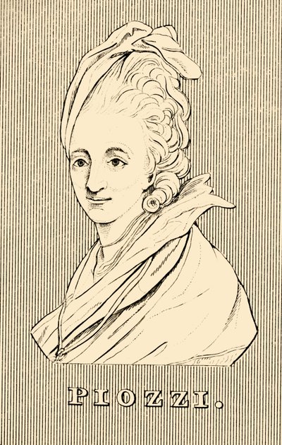 Piozzi, 1741-1821, 1830. alkotó: Unbekannt