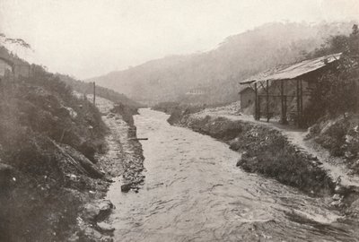 Pirahy Diversion: Nézd meg az alagút kivezetésétől lefelé. 1914. alkotó: Unbekannt