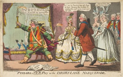 Pizzaro a New Play vagy a Drury-Lane Masquerade, 1799. június 11. alkotó: Unbekannt