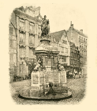 Place De La Maid, Rouen, 1890. alkotó: Unbekannt