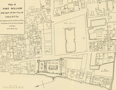 Fort William terve és Kalkutta város egy része, 1925. alkotó: Unbekannt