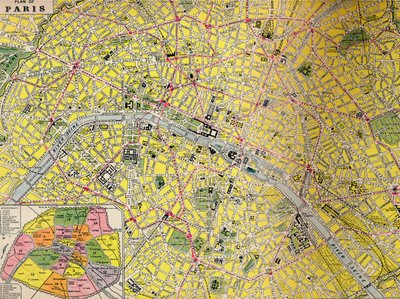 Párizs terve – a fény városának központi kerülete, 1930-as évek alkotó: Unbekannt