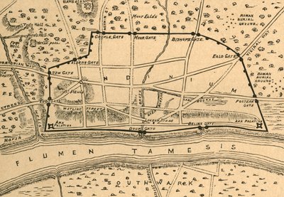 Római London terve, 1897. alkotó: Unbekannt