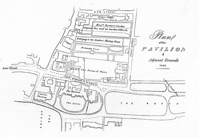 A pavilon és a szomszédos területek terve - 1803, 1939 alkotó: Unbekannt