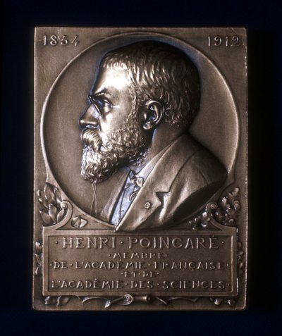 Henri Poincare francia matematikus 1912-es halálának emléktáblája alkotó: Unbekannt