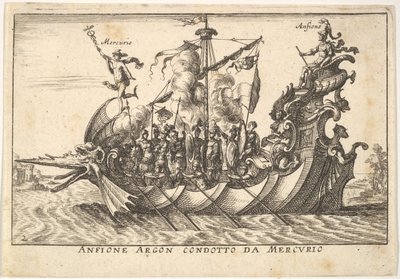 2. tábla: Az Argonaut Amphion Mercury Anfione Argon vezetésével. condotto da Mercurio, egy..., 1664. alkotó: Unbekannt