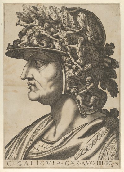 4. tábla: Caius balra néző profilban, a „Tizenkét Caesar”-ból, 1610-40. alkotó: Unbekannt