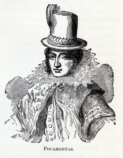 Pocahontas, 1882 alkotó: Unbekannt