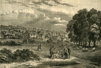 Pond Street, Hampstead, 1750-ben, 1876 körül. alkotó: Unbekannt
