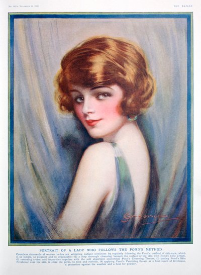 Ponds Cream hirdetés, 1928 alkotó: Unbekannt