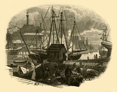 Poole kikötője, 1898. alkotó: Unbekannt