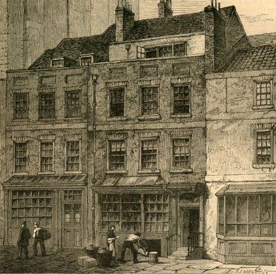 Popes House, Plough Court, Lombard Street 1860, 1897. alkotó: Unbekannt