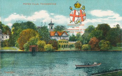 Popes Villa, Twickenham, 1910 alkotó: Unbekannt