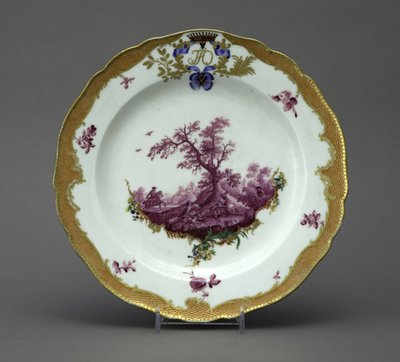 Porcelántányér az Orlov-szolgálattól, 1770 körül alkotó: Unbekannt