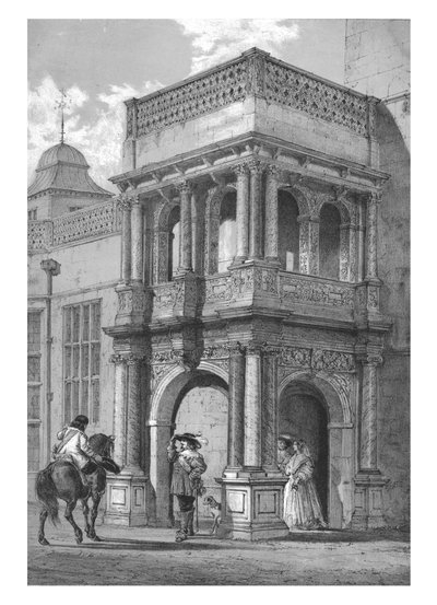 Veranda Audley Endben, Essex, 1840. alkotó: Unbekannt